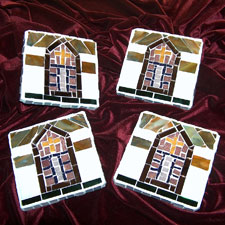 Stained Glass Mosaic Coasters